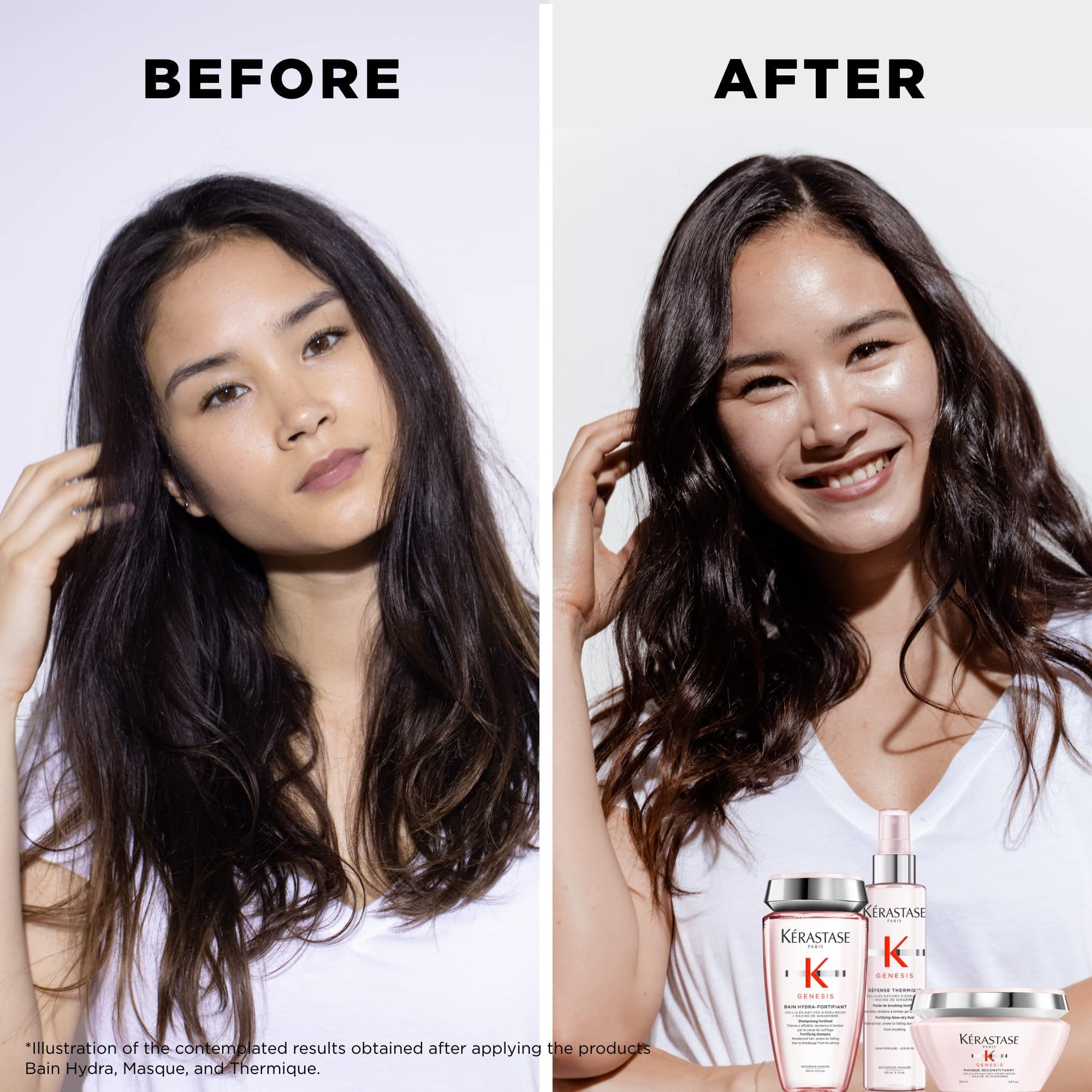 KÉRASTASE Genesis Conditioner for Weak or Damaged Hair, Anti-Breakage & Strengthening, Adds Moisture & Shine for All Hair Types, Renforcateur Conditioner